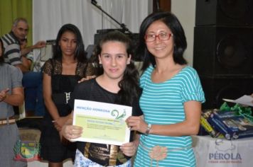 Foto - Premiação dos concurso de Poesia e Haicai