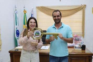 TRASMISSÃO DE CARGO DA PREFEITA VALDETE CUNHA AO VICE-PREFEITO EVERTON BORGES.