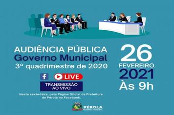 GOVERNO MUNICIPAL E SECRETARIA DE FAZENDA E ADMINISTRAÇÃO CONVIDA POPULAÇÃO PARA AUDIÊNCIA PÚBLICA.