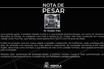 NOTA DE PESAR