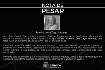 NOTA DE PESAR