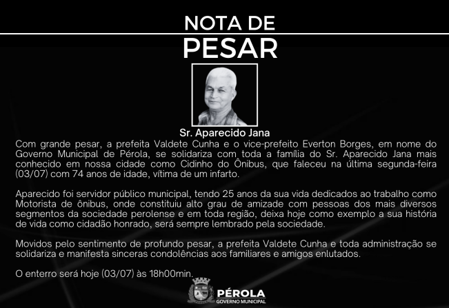 NOTA DE PESAR