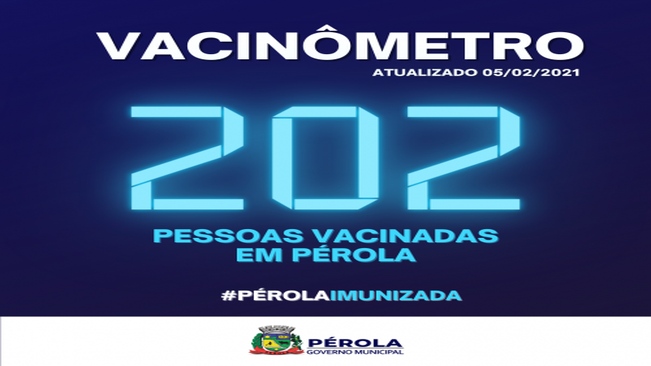 202 PESSOAS FORAM IMUNIZADAS EM PÉROLA.