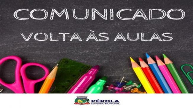 COMUNICADO VOLTA ÀS AULAS