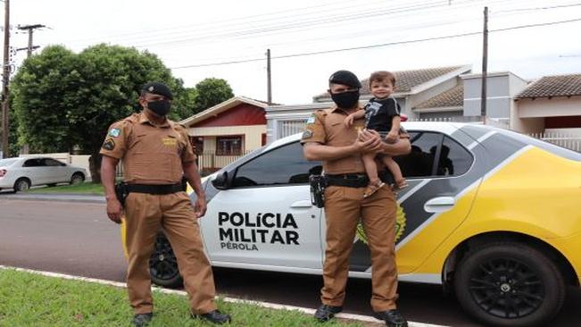 PM DE PÉROLA AJUDA POR TELEFONE, PAIS A SALVAR CRIANÇA ENGASGADA COM PEDAÇO DE PEDRA